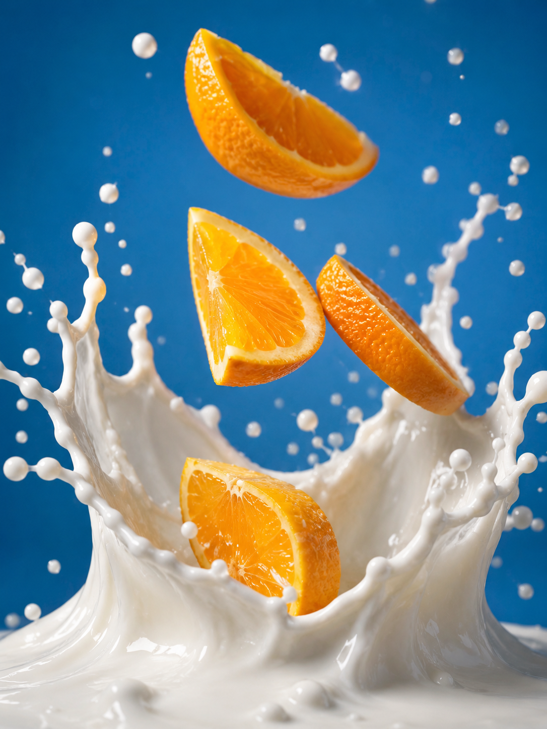 {
"subject": {
    "primary": "Vibrant orange slices",
    "action": "Fa